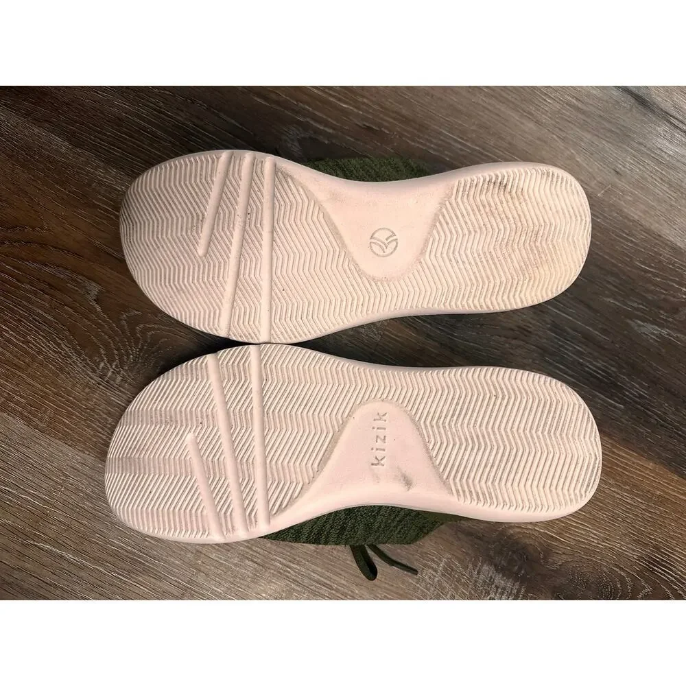 Kizik Madrid Eco Knit Mens Shoes - Olive Green Hands Free Sneakers - Sz: 10 - Picture 5 of 6